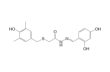 (4-Hydroxy-3,5-dimethyl-benzylsulfanyl)-acetic acid (2,4-dihydroxy-benzylidene)-hydrazide