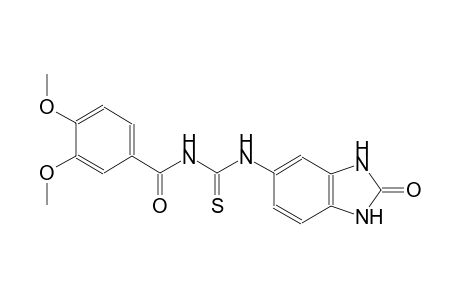 N-(3,4-dimethoxybenzoyl)-N'-(2-oxo-2,3-dihydro-1H-benzimidazol-5-yl)thiourea