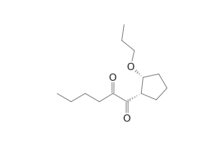 1-[(1S,2R)-2-propoxycyclopentyl]hexane-1,2-dione