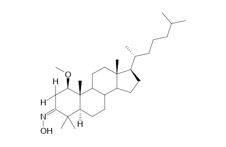 (Z)-1.beta.-Methoxy-4,4-dimethyl-5-.alpha.-cholestan-3-one oxime
