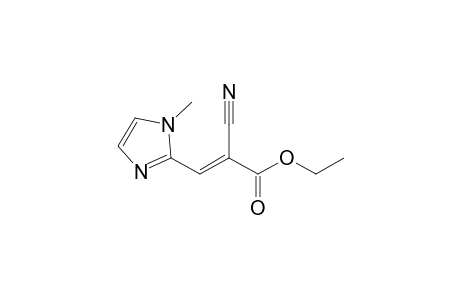 (E)-2-cyano-3-(1-methyl-2-imidazolyl)-2-propenoic acid ethyl ester