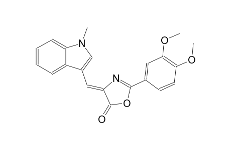 5(4H)-oxazolone, 2-(3,4-dimethoxyphenyl)-4-[(1-methyl-1H-indol-3-yl)methylene]-, (4Z)-