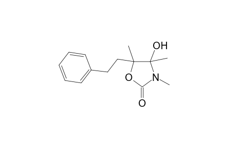 4-Hydroxy-3,4,5-trimethyl-5-(2-phenylethyl)-1,3-oxazolidin-2-one