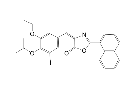 (4E)-4-(3-ethoxy-5-iodo-4-isopropoxybenzylidene)-2-(1-naphthyl)-1,3-oxazol-5(4H)-one