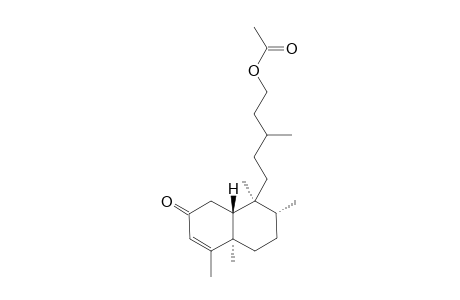 2-OXODIHYDRO-KOLAVENOL-ACETATE;(5R,8R,9S,10R)-2-OXO-ENT-15-ETHANOYL-3-CLERODENE