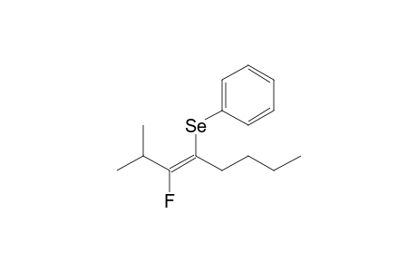 [(1E)-1-(1-fluoro-2-methyl-propylidene)pentyl]selanylbenzene
