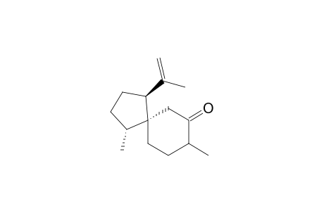 Spiro[4.5]decan-7-one, 1,8-dimethyl-4-(1-methylethenyl)-, [1.alpha.,4.beta.,5.beta.(R*)]-(.+-.)-