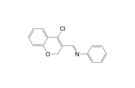 Benzenamine, N-[(4-chloro-2H-1-benzopyran-3-yl)methylene]-