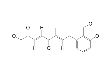 8-(2'-HYDROXYMETHYL-3'-HYDROXY-PHENYL)-1,2,5-TRIHYDROXY-6-METHYL-3E,6E-OCTADIENE