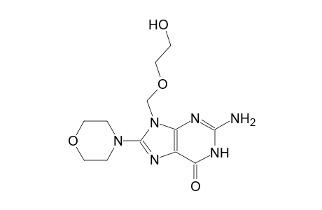 6H-purin-6-one, 2-amino-1,9-dihydro-9-[(2-hydroxyethoxy)methyl]-8-(4-morpholinyl)-