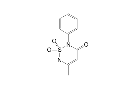 1,1-diketo-5-methyl-2-phenyl-6H-1,2,6-thiadiazin-3-one