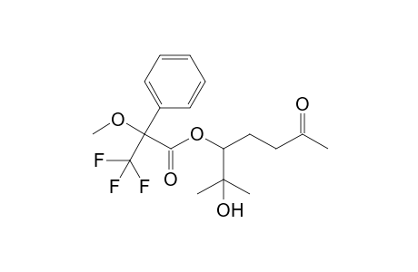 6-Hydroxy-6-methyl-2-oxohept-5-yl .alpha.-Methoxy-.alpha.-(trifluoromethyl)phenylacetate