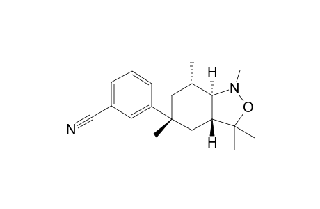 rac-3-((3aR,5R,7S,7aR)-1,3,3,5,7-pentamethyloctahydrobenzo[c]isoxazol-5-yl)benzonitrile