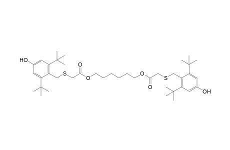 Bis-1,6-[(2,6-di-tert-butyl-4-hydroxy)benzylthioacetoxy]hexane