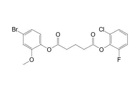 Glutaric acid, 2-chloro-6-fluorophenyl 4-bromo-2-methoxyphenyl ester