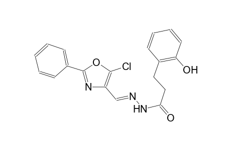benzenepropanoic acid, 2-hydroxy-, 2-[(E)-(5-chloro-2-phenyl-4-oxazolyl)methylidene]hydrazide