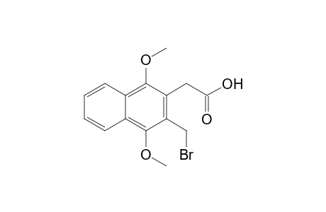 2-[3-(bromomethyl)-1,4-dimethoxy-2-naphthalenyl]acetic acid