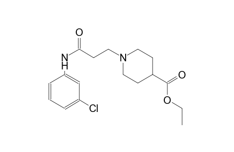 4-piperidinecarboxylic acid, 1-[3-[(3-chlorophenyl)amino]-3-oxopropyl]-, ethyl ester