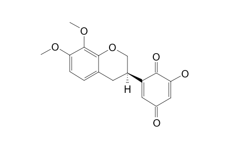 (3R)-ASTRAGALUQUINONE;1-[(3R)-7,8-DIMETHOXYBENZOPYRANYL]-4-HYDROXYBENZOQUINONE