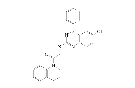 6-chloro-4-phenyl-2-quinazolinyl 2-(3,4-dihydro-1(2H)-quinolinyl)-2-oxoethyl sulfide