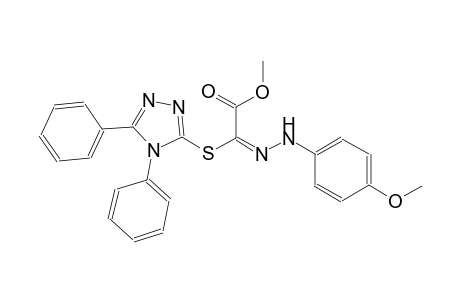 methyl (2E)-[(4,5-diphenyl-4H-1,2,4-triazol-3-yl)sulfanyl][(4-methoxyphenyl)hydrazono]ethanoate