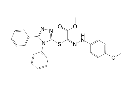 methyl (2E)-[(4,5-diphenyl-4H-1,2,4-triazol-3-yl)sulfanyl][(4-methoxyphenyl)hydrazono]ethanoate