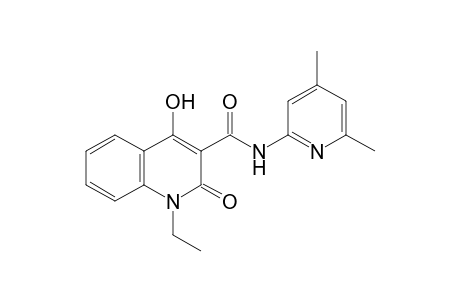 Quinoline-3-carboxamide, 1,2-dihydro-1-ethyl-4-hydroxy-2-oxo-N-(4,6-dimethyl-2-pyridyl)-