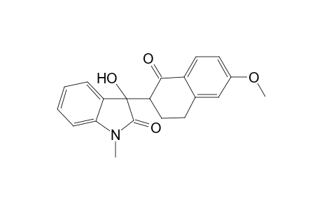 3-Hydroxy-3-(6-methoxy-1-oxo-1,2,3,4-tetrahydro-2-naphthalenyl)-1-methyl-1,3-dihydro-2H-indol-2-one