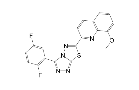 quinoline, 2-[3-(2,5-difluorophenyl)[1,2,4]triazolo[3,4-b][1,3,4]thiadiazol-6-yl]-8-methoxy-