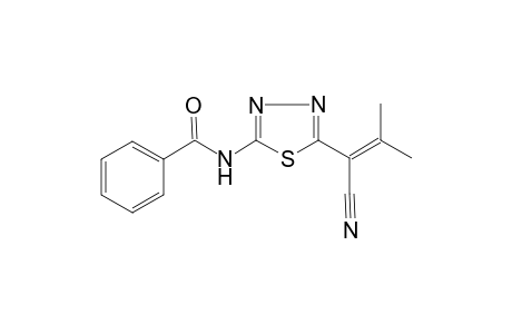 N-[5-(1-Cyano-2-methyl-1-propenyl)-1,3,4-thiadiazol-2-yl]benzamide