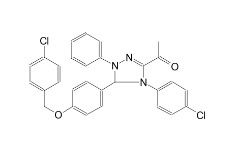 ethanone, 1-[4-(4-chlorophenyl)-5-[4-[(4-chlorophenyl)methoxy]phenyl]-4,5-dihydro-1-phenyl-1H-1,2,4-triazol-3-yl]-