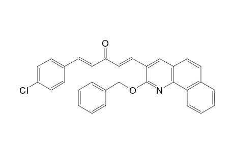 (1E,4E)-1-(2-(Benzyloxy)benzo[h]quinolin-3-yl)-5-(4-chlorophenyl)-penta-1,4-dien-3-one