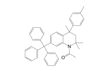 1-[2,2,4-trimethyl-4-(4-methylphenyl)-7-(triphenylmethyl)-3H-quinolin-1-yl]ethanone