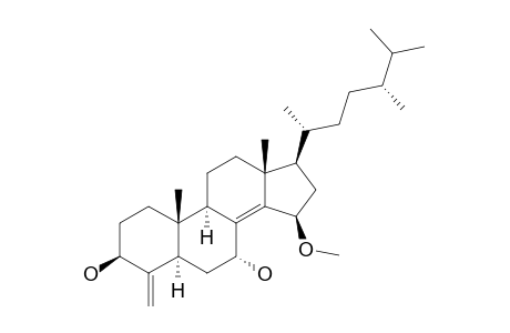 (3S,5R,7R,9R,10S,13R,15R,17R)-17-[(2R,5R)-5,6-dimethylheptan-2-yl]-15-methoxy-10,13-dimethyl-4-methylidene-1,2,3,5,6,7,9,11,12,15,16,17-dodecahydrocyclopenta[a]phenanthrene-3,7-diol