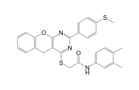 acetamide, N-(3,4-dimethylphenyl)-2-[[2-[4-(methylthio)phenyl]-5H-[1]benzopyrano[2,3-d]pyrimidin-4-yl]thio]-