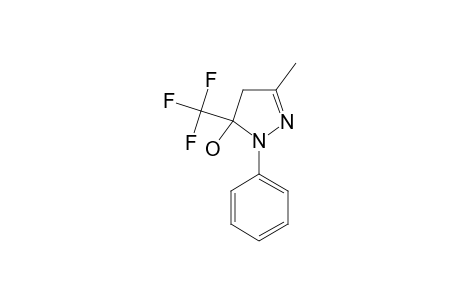 5-methyl-2-phenyl-3-(trifluoromethyl)-4H-pyrazol-3-ol