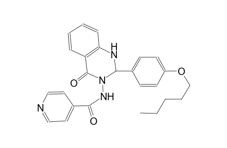 N-(4-oxo-2-[4-(pentyloxy)phenyl]-1,4-dihydro-3(2H)-quinazolinyl)isonicotinamide