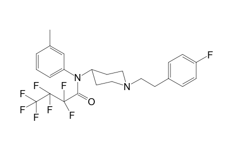 2,2,3,3,4,4,4-Heptafluoro-N-(1-[2-(4-fluorophenyl)ethyl]piperidin-4-yl)-N-3-methylphenylbutanamide