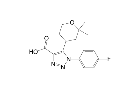 1-(p-fluorophenyl)-5-(2,2-dimethyltetrahydropyran-4-yl)-triazole-4-carboxylic acid