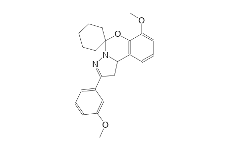 7-methoxy-2-(3-methoxyphenyl)-1,10b-dihydrospiro[benzo[e]pyrazolo[1,5-c][1,3]oxazine-5,1'-cyclohexane]