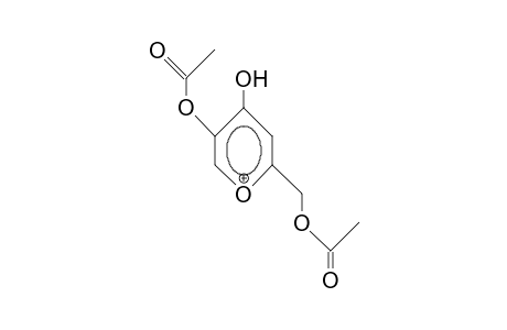 5-Acetoxy-2-acetoxymethyl-4-pyronium cation