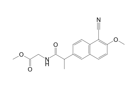 Methyl 2-[2-(5-cyano-6-methoxy-2-naphthyl)propanoylamino]acetate