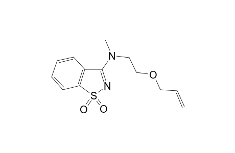 (2-Allyloxyethyl)(1,1-dioxo-1H-1.lambda.(6)-benzo[d]isothiazol-3-yl)(methyl)amine