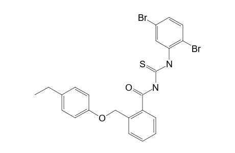 2-[(4-ETHYLPHENOXY)-METHYL]-N-(2,5-DIBROMOPHENYL-CARBAMOTHIOYL)-BENZAMIDE