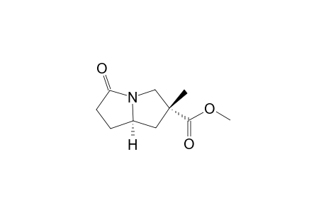 (2R,8R)-2-Methoxycarbonyl-2-methylpyrrolizidin-5-one