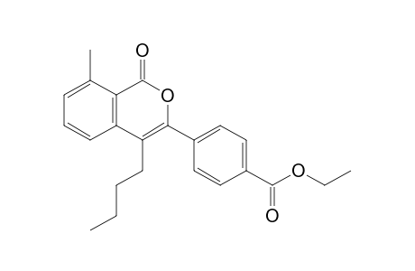 Ethyl 4-(4-n-butyl-8-methyl-1-oxo-1H-isochromen-3-yl)benzoate