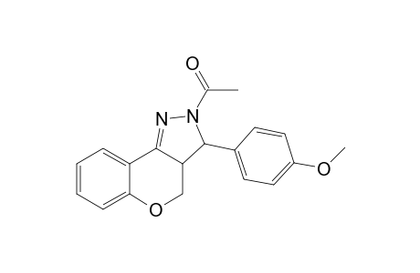 2-Acetyl-3-(4-methoxyphenyl)-2,3,3a,4-tetrahydro(4H)-[1]benzopyrano[4,3-c]pyrazole