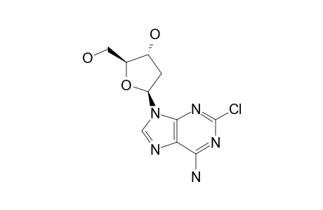 2-CHLORO-9-(2-DEOXY-PENTOFURANOSYL)-BETA-D-GLYCERO-9H-PURIN-6-AMINE;2-CHLORO-2'-DEOXYADENOSINE