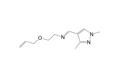 N-[(E)-2-(allyloxy)ethyl]-N-[(E)-(1,3-dimethyl-1H-pyrazol-4-yl)methylidene]amine