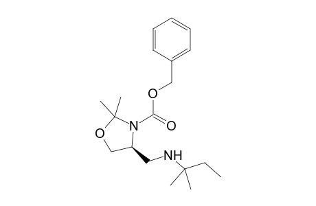 (S)-Benzyl-2,2-dimethyl-4-(tert-amylamino)methyl-1,3-oxazolidine-3-carboxylate